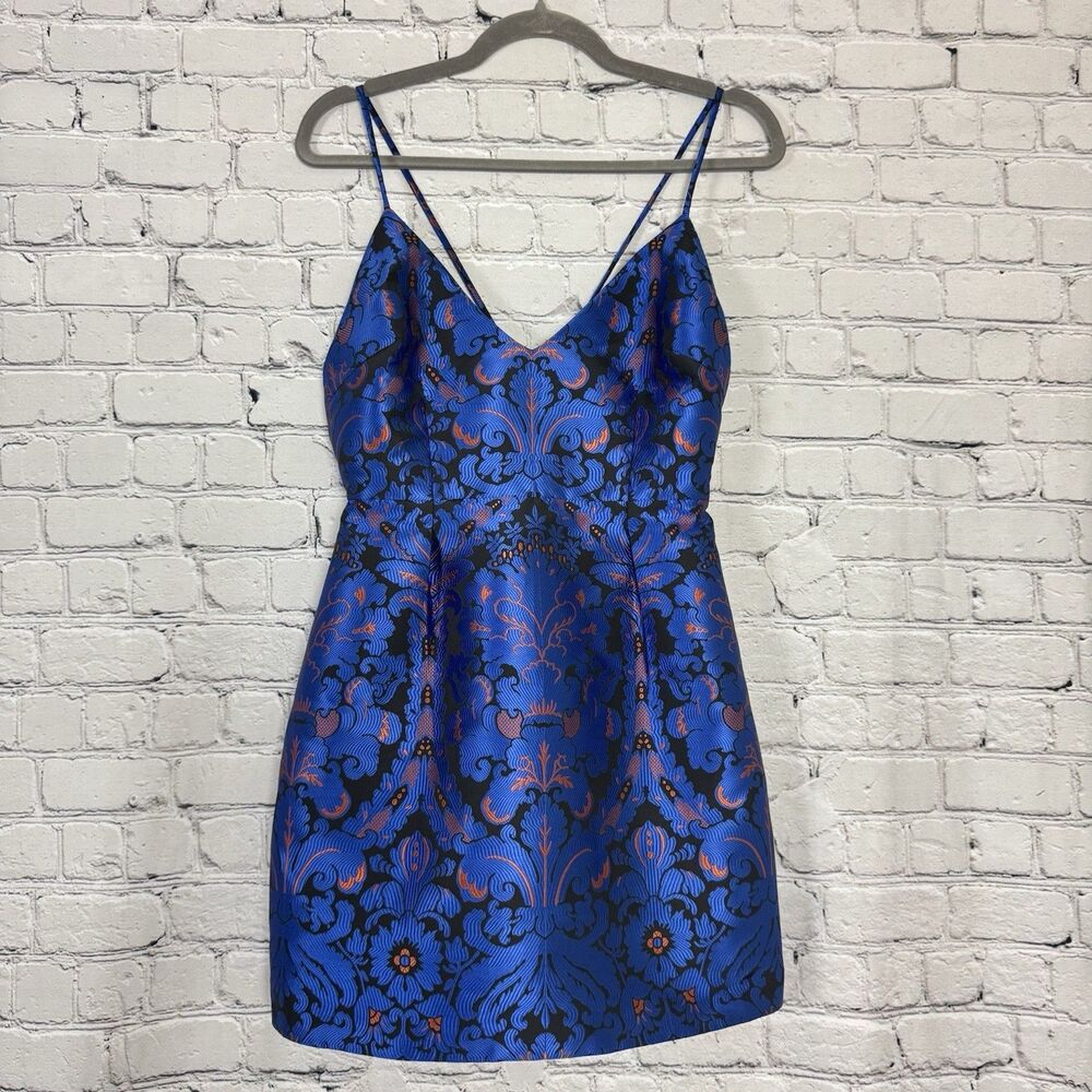 Free People Navy Floral Mini Dress - Picture 3 of 12